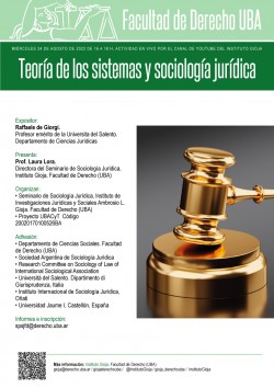 TeorÃ­a de los sistemas y sociologÃ­a jurÃ­dica
