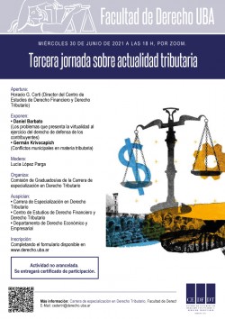 Tercera jornada sobre actualidad tributaria