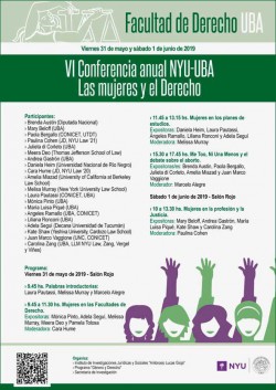 VI Conferencia anual NYU-UBA: Las mujeres y el Derecho