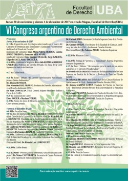 VI Congreso argentino de Derecho Ambiental