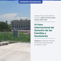 VI Foro Internacional de Derecho de las Familias y Sucesiones