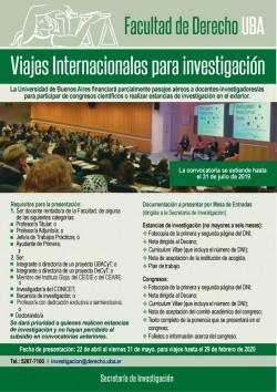 Viajes internacionales para Investigación