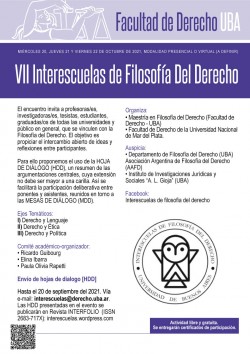 VII Interescuelas de Filosofía Del Derecho