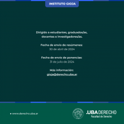 VIII Jornadas de Investigadores/as en Formación del Instituto de Investigaciones Jurídicas y Sociales "Ambrosio Lucas Gioja"