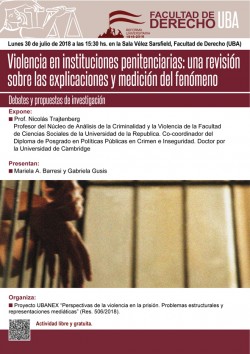 Violencia en instituciones penitenciarias: una revisión sobre las explicaciones y medición del fenómeno