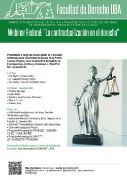 Webinar Federal: "La contractualización en el derecho"