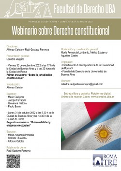 Webinario sobre Derecho constitucional 