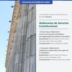 Webinarios de Derecho Constitucional
