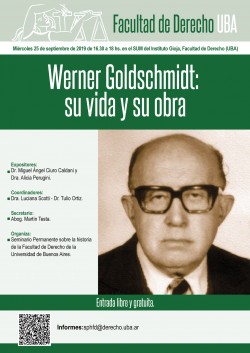 Werner Goldschmidt: su vida y su obra