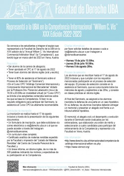 Willem Vis International Commercial Arbitration Moot - XXX Edición - 2022 - 2023