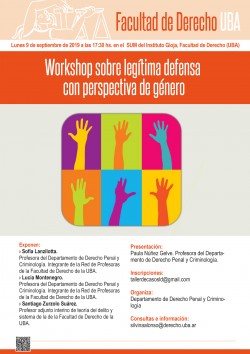 Workshop sobre legítima defensa con perspectiva de género
