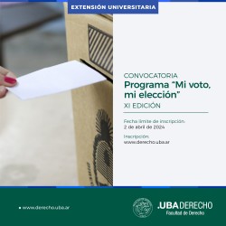 XI edición del Programa "Mi voto, mi elección"