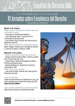 XI Jornadas sobre Enseñanza del Derecho - Conferencias centrales