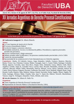 XV Jornadas Argentinas de Derecho Procesal Constitucional