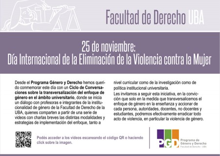 25 de noviembre: Día Internacional de la Eliminación de la Violencia contra la Mujer