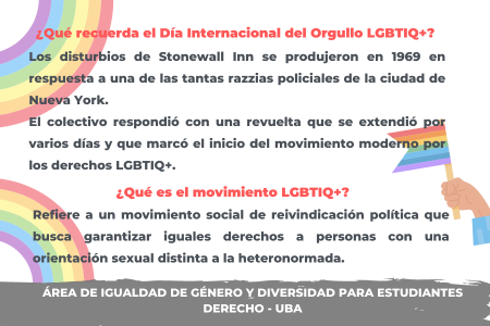 28 de junio - Día Internacional del Orgullo LGBTIQ+