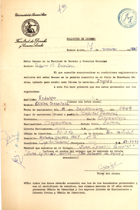 Alcira Graciela Fidalgo, detenida desaparecida el 4 de diciembre de 1977