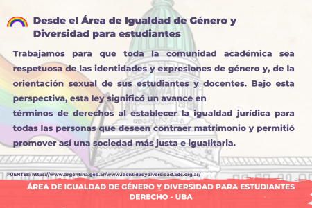Aniversario de la Ley de Matrimonio Igualitario - Ley Nº 26.618