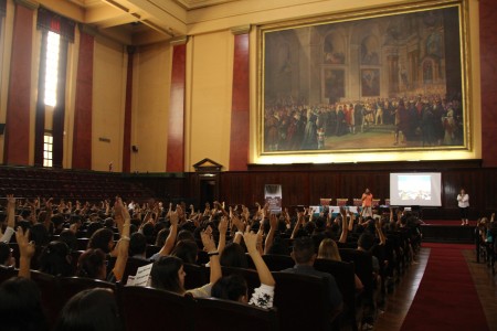 Charla con ingresantes del Ciclo Básico Común