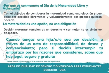 Día de la maternidad libre y voluntaria