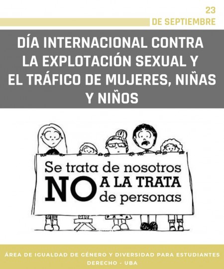 Día internacional contra la explotación sexual y el tráfico de mujeres y niñas/os