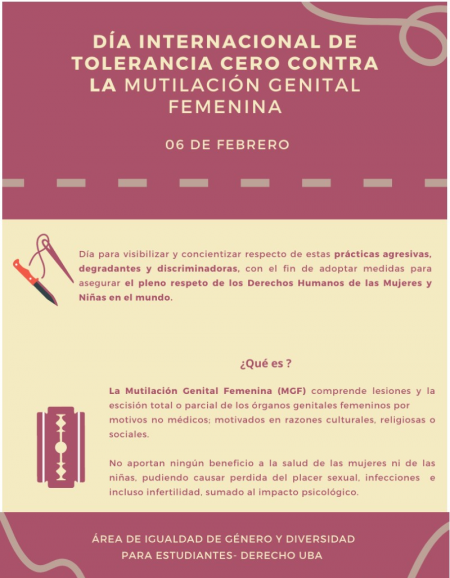 Día Internacional de Tolerancia Cero contra la Mutilación Genital Femenina