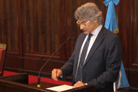 El decano Leandro Vergara y la vicedecana Silvia Nonna asumieron para el perodo 2022-2026