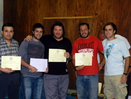 Entrega de diplomas y brindis 2013
