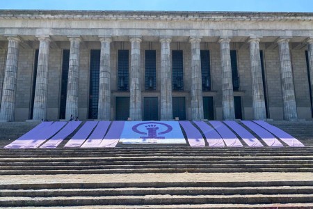 Intervencin artstica en el marco del Da Internacional de la Mujer