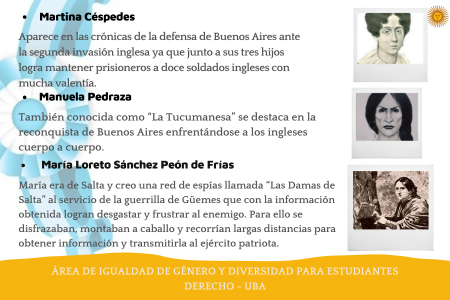 Mujeres de la liberación e Independencia