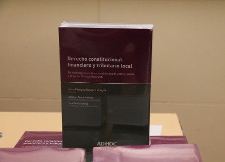 Presentación del libro Derecho constitucional financiero y tributario local 