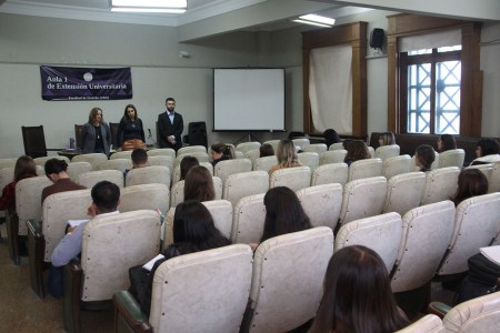 Primer encuentro del taller "Los/as estudiantes vamos a los juicios"