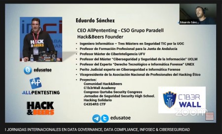 Primeras jornadas internacionales en data governance, data compliance, infosec y ciberseguridad   