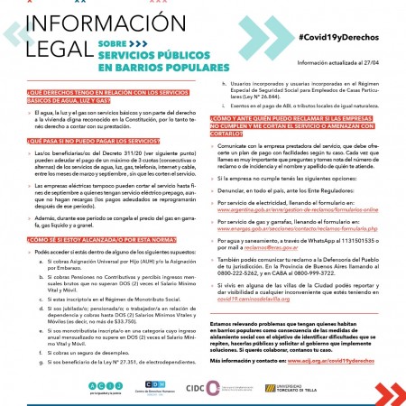 Seguimos relevando información legal en el marco de la Emergencia Sanitaria COVID-19