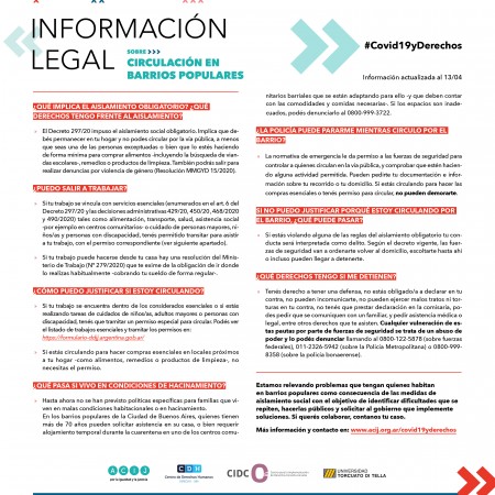 Seguimos relevando información legal en el marco de la Emergencia Sanitaria COVID-19