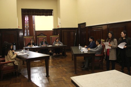 Sesin abierta del equipo que representar a la Facultad en la competencia Concours d&rsquo;Arbitrage International de Paris