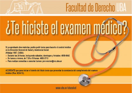 Te hiciste el examen mdico?