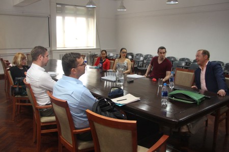 Toni Malminen en el Instituto "A. L. Gioja"