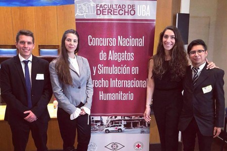 Un equipo de la Facultad se consagró ganador del Primer Concurso Nacional de Derecho Internacional Humanitario