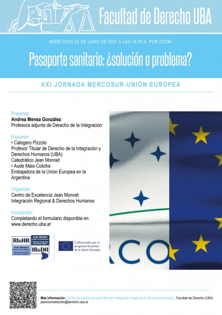 XXI Jornada MERCOSUR-Unión Europea. Pasaporte sanitario: ¿solución o problema?