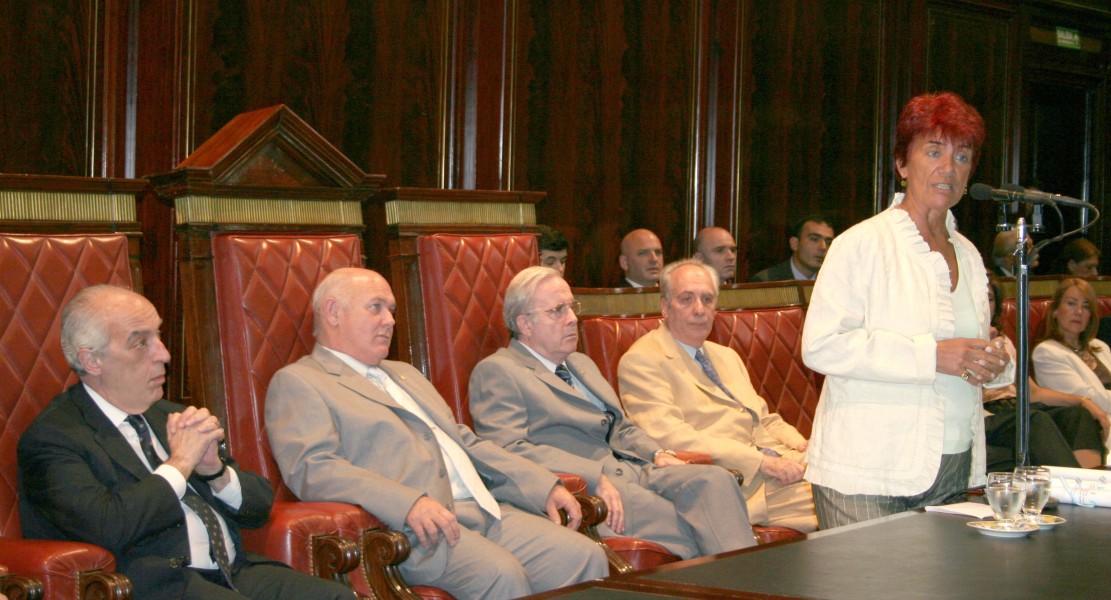 Atilio Alterini, Rubn Hall, Tulio Ortiz, Eduardo Barbarosch y Mnica Pinto