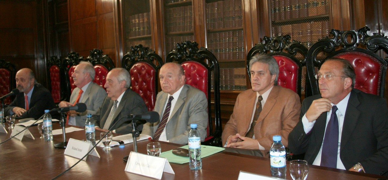 Eduardo Sirkin, Jorge Kielmanovich, Atilio Alterini, Roland Arazi, Osvaldo Gozani y Jorge W. Peyrano