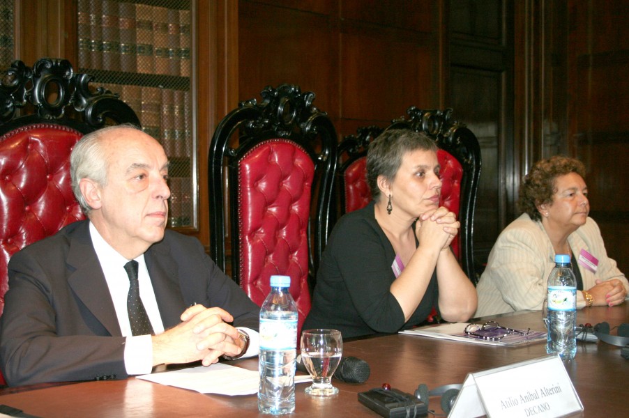 Atilio Alterini, Lorena Fries y Stella Maris Martnez