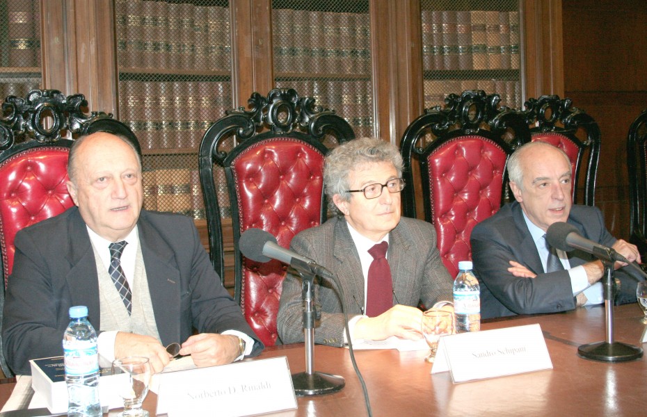 Norberto Rinaldi, Sandro Schipani y Atilio Alterini