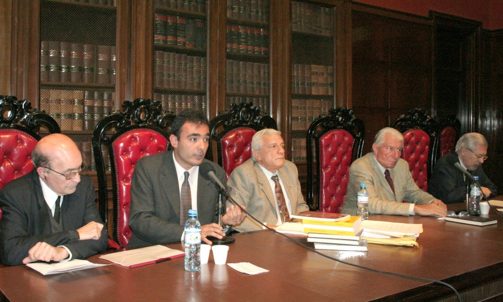 Miguel Ángel Ciuro Caldani, Juan A. Seda, Eduardo López Betancourt, Enrique Mariscal y Abel Fleitas Ortiz de Rozas