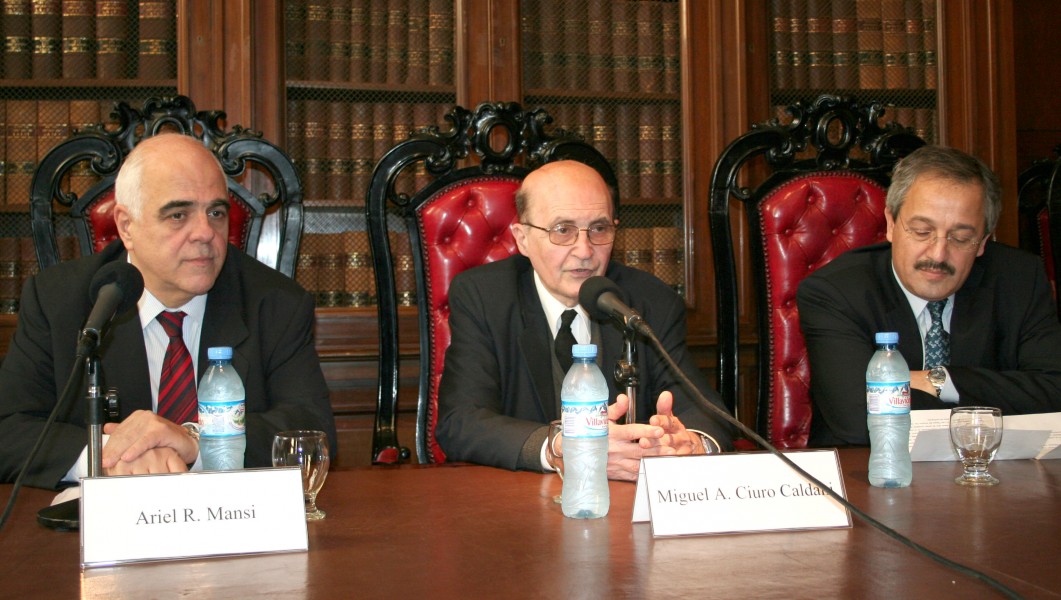 Ariel R. Mansi, Miguel Ángel Ciuro Caldani y Armando Abruza