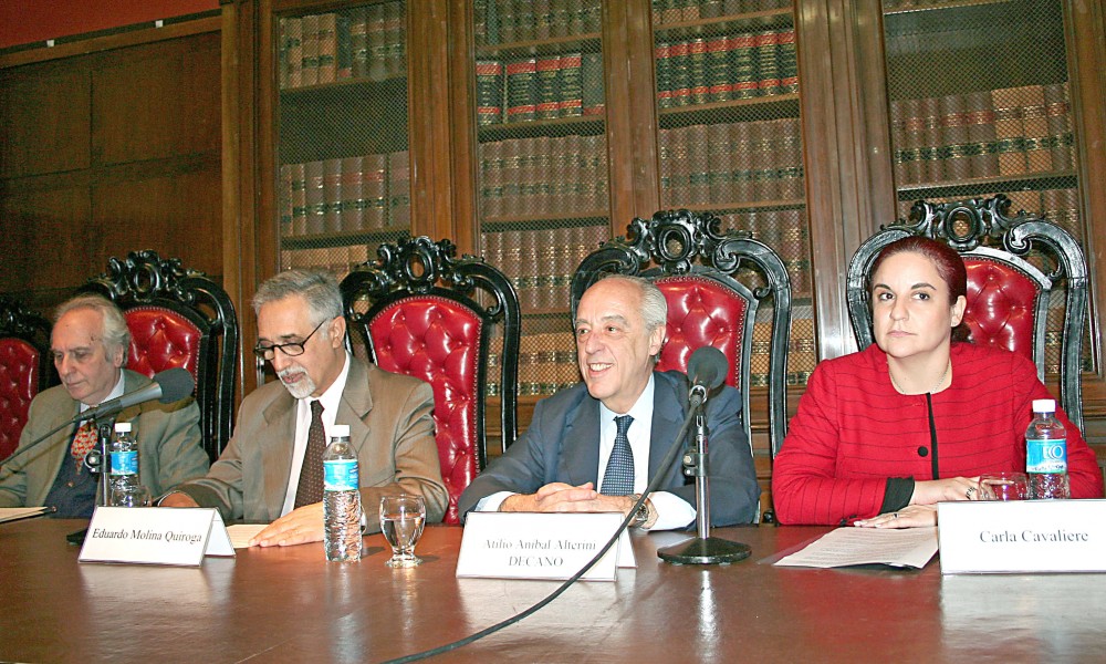 Eduardo Barbarosch, Eduardo Molina Quiroga, Atilio Alterini y Carla Cavaliere
