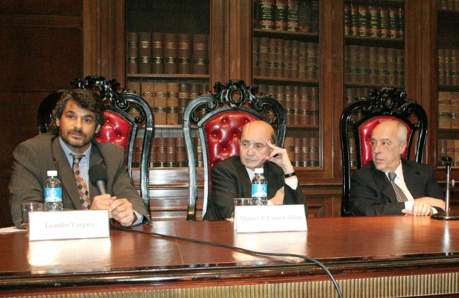 Leandro Vergara, Miguel Ángel Ciuro Caldani y Tulio Ortiz
