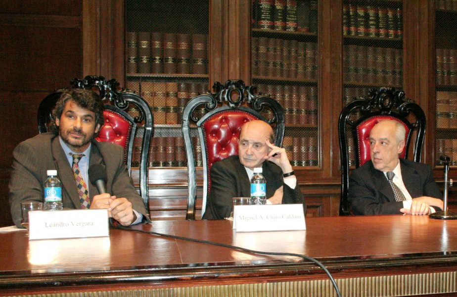 Leandro Vergara, Miguel ngel Ciuro Caldani y Tulio Ortiz