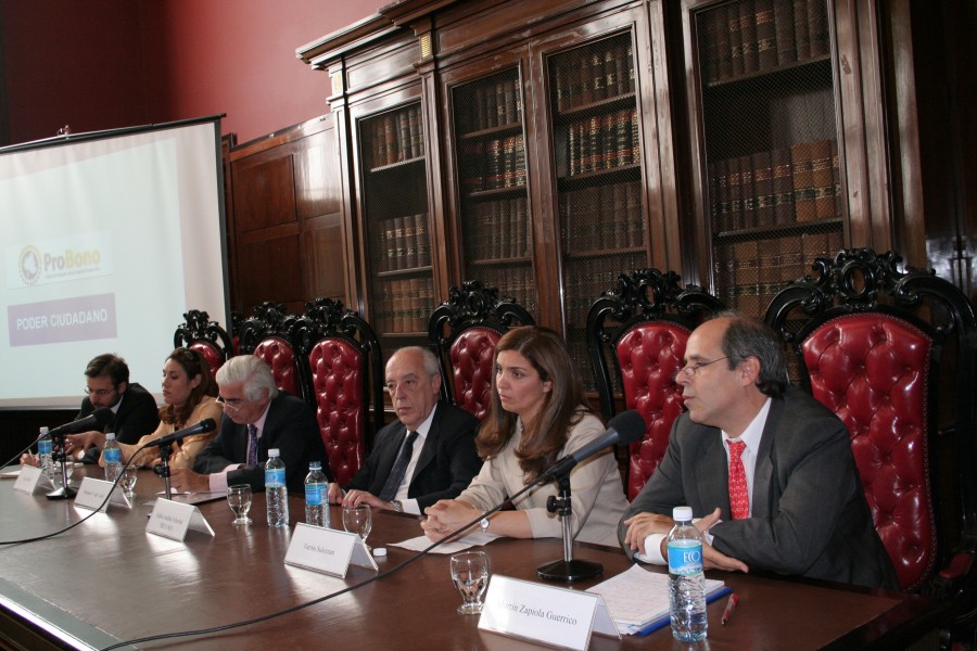 Julián Costábile, Rina Barbieri, Enrique V. del Carril, Atilio Alterini, Varina Suleiman y Martín Zapiola Guerrico